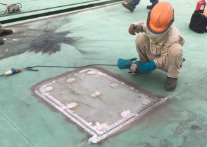 HATCH COVER REPAIRS FOR CONTAINER VESSEL UNDER SURVEYED BY DNV-GL CLASS SURVEYOR AT CAT LAI TERMINAL - HO CHI MINH PORT