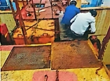 PLATFORM/ HANDRAILS/ STEELWORKS/ FABRICATIONS WORKS FOR CONTAINER VESSEL IN HAIPHONG PORT - VIETNAM