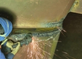 PHOTO REPORT OF THE RUDDER REPAIR SERVICE FOR THE VESSEL AT HAI PHONG PORT