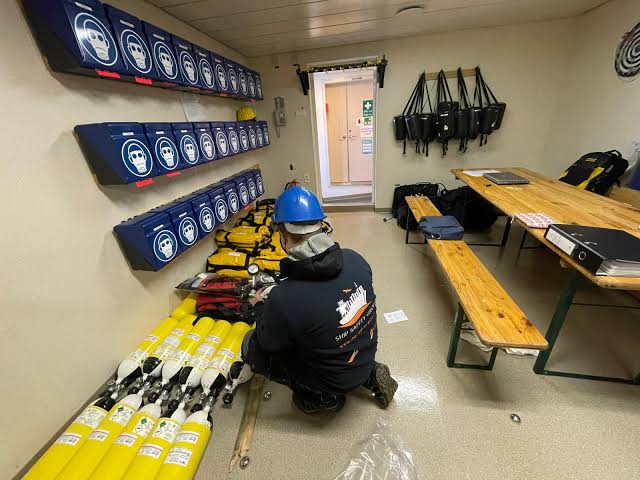 SCBA ANNUAL INSPECTION SERVICE FOR THE VESSEL AT GO GIA ANCHORAGE